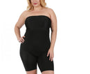 InstantFigure  Curvy Plus Size Strapless Bandeau Shorts w/open gusset WBS011C