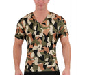 Insta Slim Camo Activewear Short Sleeve V-neck 3VAT001, Marietta, Georgia, GA