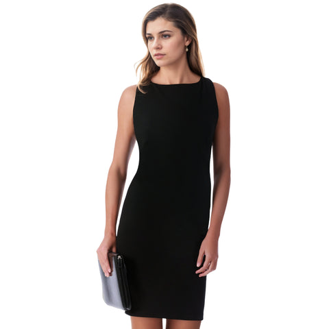 fashion to figure black dress Plus Size Angelique Side Slit Knit Maxi Dress - Leslie Sidora x FTF