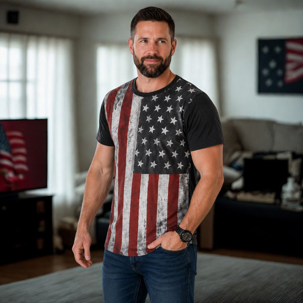 Patriotic Stars & Stripes Flag T-shirt 1555262