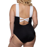 InstantFigure Plus Size Contrast Trim One Piece Swimsuit 13496PC, Olympia, Washington, WA