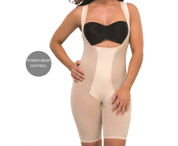 Shapewear Laser Cut Power Mesh Mid- Thigh Bodysuit - 153U090, Valdosta, Georgia, GA