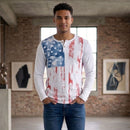 Men's Patriotic Thermal Henley 155000