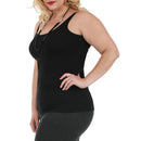 InstantFigure Curvy Plus Size Casual Scoop Neck Tank Top 168021C