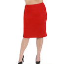 InstantFigure Curvy Plus Size Short Pencil Skirt 168024C