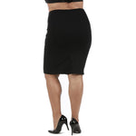 InstantFigure Curvy Falda lápiz corta de talla grande 168024C