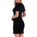 InstantFigure Short Dress with Square Neck and Short Sleeves 168027, Harrisburg, Pennsylvania, PA