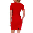 InstantFigure Short Dress with Square Neck and Short Sleeves 168027, Lubbock, Texas, TX
