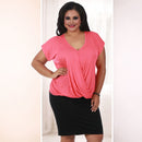 InstantFigure Curvy Plus Size Short Pencil Skirt with Back Zip 16807MC