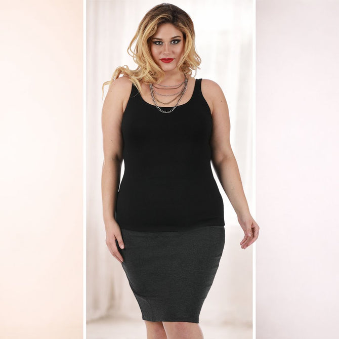 InstantFigure Short Pencil Skirt With Back Zip