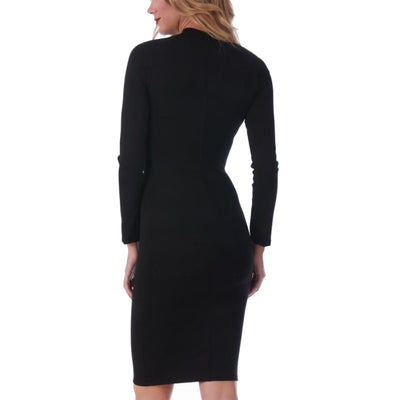 InstantFigure Mock Neck Long Sleeve Short dress 16920D, Bakersfield, California, CA