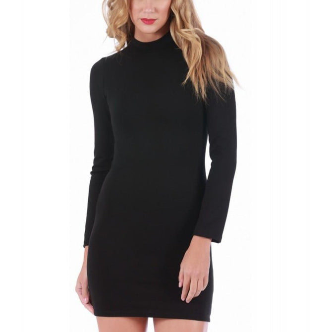 InstantFigure Mini Dress long sleeves 16922D Black / S InstantFigure Mini Dress long sleeves 16922D Black / S