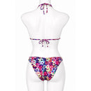 InstantFigure Fancy Floral Triangle Bikini Top Swimwear 27114T