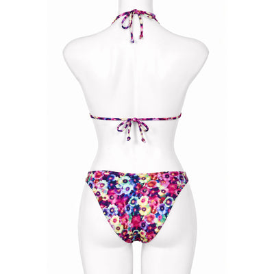 InstantFigure Fancy Floral Triangle Bikini Top Swimwear 27114T