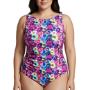 InstantFigure Fancy Floral High-Neck One-Piece Swimsuit 27591P