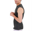 Insta Slim ISPro USA Camisa de cuello redondo alto sin mangas de compresión media grande y alta 2MAT018BT