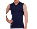Insta Slim ISPro USA Camisas grandes y altas de compresión media sin mangas con cuello en V alto 2VAT013BT