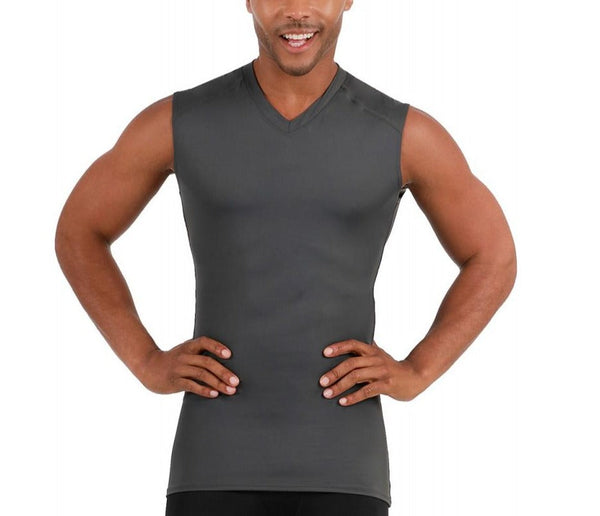 Insta Slim Big & Tall Medium Compression High V-Neck Shirt 2VAT013BT, Cherry Hill, New Jersey, NJ