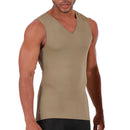 Insta Slim ISPro USA Camiseta sin mangas de compresión media con cuello en V 2VAT0N1