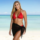 InstantFigure  Short Sheer Mesh Cover-up Sarong 33630