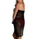 InstantFigure Long Sheer Mesh Cover-up Sarong 33631