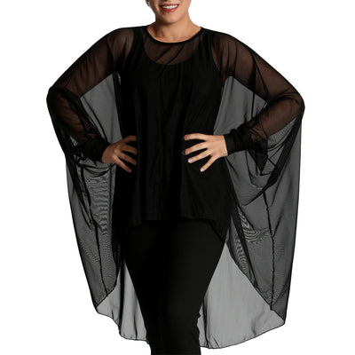 InstantFigure Instawrap Shahl Sheer Mesh Coverup Top 33COCT