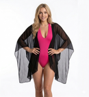 InstantFigure InstaWrap Sheer Mesh Long Shawl Coverup 33COLS