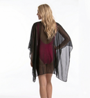 InstantFigure InstaWrap Sheer Mesh Long Shawl Coverup 33COLS