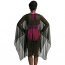 InstantFigure Sheer Mesh Coverup With Cut-out Shoulders 33COTU