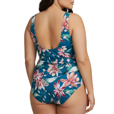 InstantFigure Fly Away Orchid high-neck one-piece Swimsuit 48591P