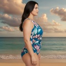 InstantFigure Fly Away Orchid high-neck one-piece Swimsuit 48591P