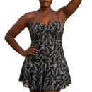 InstantFigure Feathers Skirted One-Piece Swimsuit 78556P