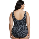InstantFigure Feathers High-Neck One-Piece Swimsuit 78591P