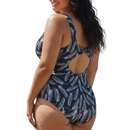 InstantFigure Feather Keyhole Back One-Piece Swimsuit 78625P