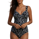 InstantFigure Feather Keyhole Back One-Piece Swimsuit 78625P