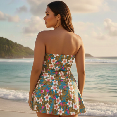 InstantFigure Hawaii Skirted One-Piece Swimsuit 86556P