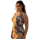 InstantFigure Hawaii  high-neck one-piece Swimsuit 86591P