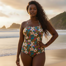 InstantFigure Hawaii Bandeau One-Piece Swimsuit 86624P