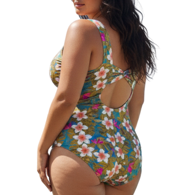 InstantFigure Hawaii Keyhole Back One-Piece Swimsuit 86625P