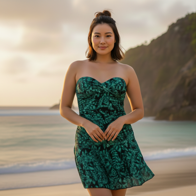 InstantFigure Tropical State Skirted One-Piece Swimsuit 90556P