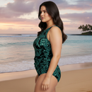 InstantFigure Tropical State High-Neck One-Piece Swimsuit 90591P