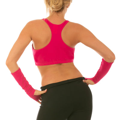 InstantFigure Activewear Sujetador deportivo de compresión con espalda cruzada AWT019