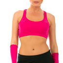 InstantFigure Activewear Compression Racer Back Sports Bra AWT019