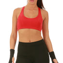 InstantFigure Activewear Sujetador deportivo de compresión con espalda cruzada AWT019