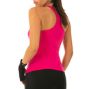 InstantFigure Activewear Camiseta sin mangas de compresión con espalda cruzada AWT020