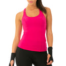 InstantFigure Activewear Camiseta sin mangas de compresión con espalda cruzada AWT020