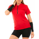 Camiseta de ciclismo InstantFigure de compresión sólida con cremallera AWT028