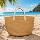 Woven Straw Top Handle Tote Bag – Summer Beach & Resort Handbag BGT4560BO