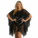 InstantFigure InstaWrap Shahl Sheer Mesh Short Coverup 33COMT