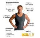 3-Pack Insta Slim I.S.Pro USA Activewear Compression Muscle Tank MA0003BT